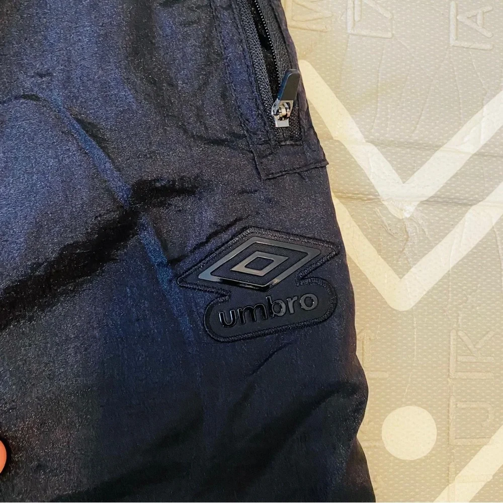 Umbro Kids Navy Joggers with White Accents